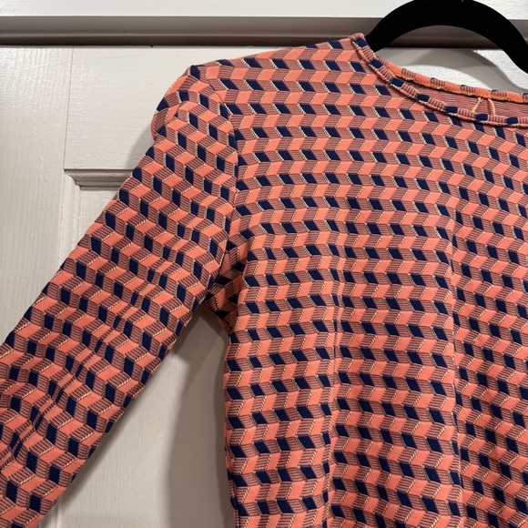 The Seea Palomar Crop Top Rashguard Large Houndstooth Beach Swim Vacation - Picture 5 of 10